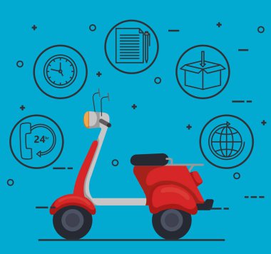 Motosiklet Teslimat Servisi simgesini