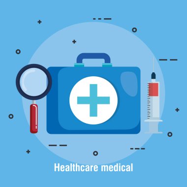 sağlık tıbbi set simgeleri