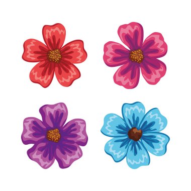 güzel çiçekler Icons set