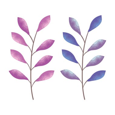 bitki simgeler kümesi yapraklar