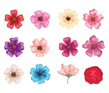 güzel çiçekler Icons set