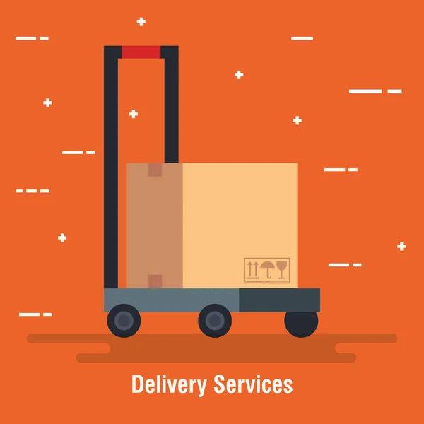 Pictogram vak levering service — Stockvector