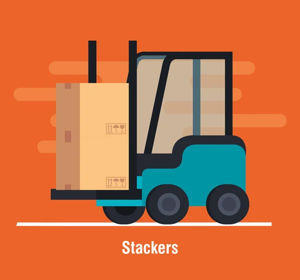 Icona del servizio di consegna del carrello elevatore — Vettoriale Stock