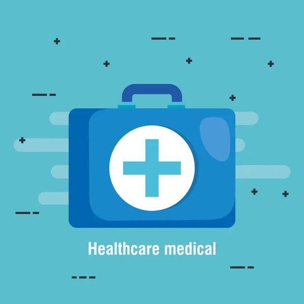 Iconos del kit médico de salud — Archivo Imágenes Vectoriales
