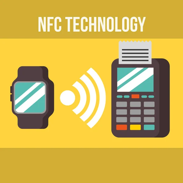 Nfc 支付技术 — 图库矢量图片