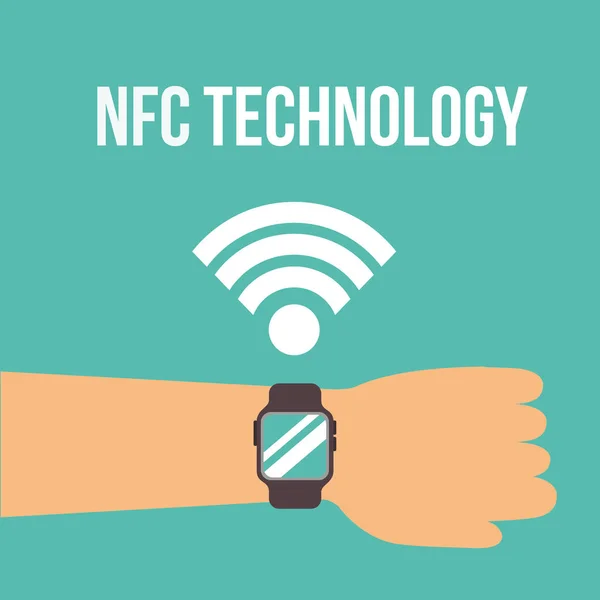 Technologii płatności NFC — Wektor stockowy