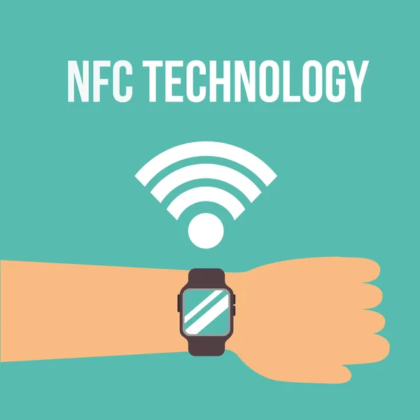 NFC betaling technologie — Stockvector