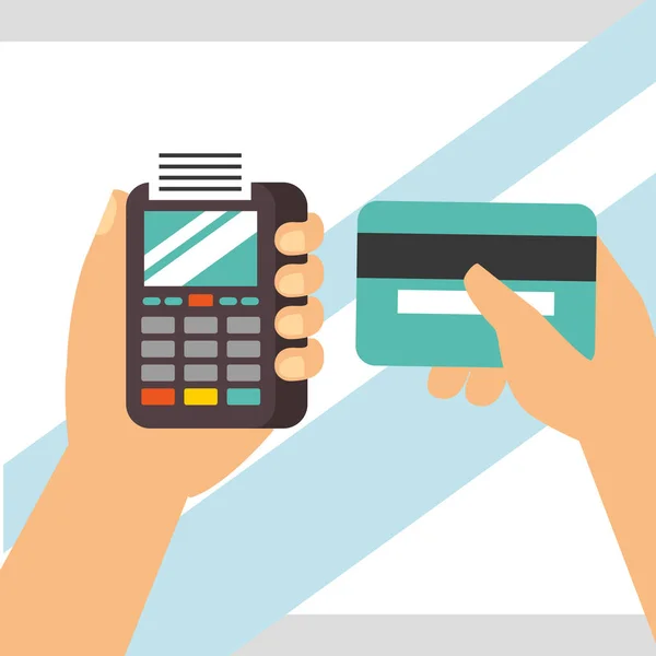 Tecnología de pago nfc — Vector de stock