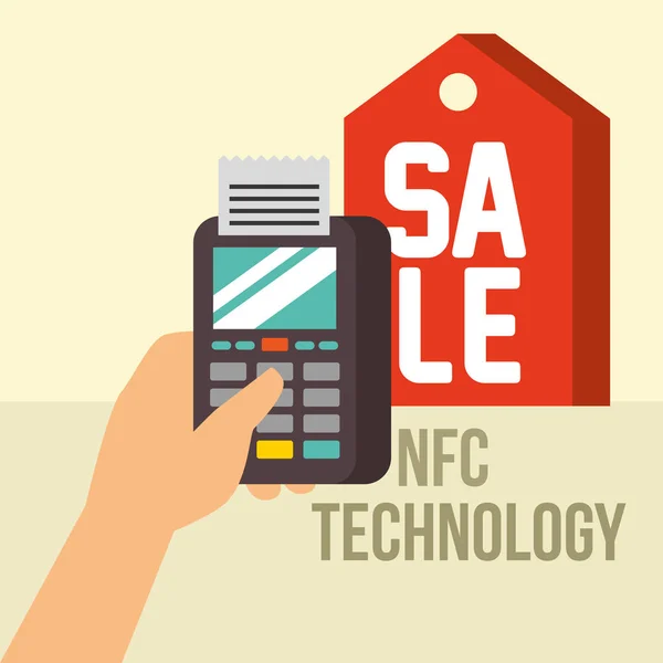 Nfc 支付技术 — 图库矢量图片