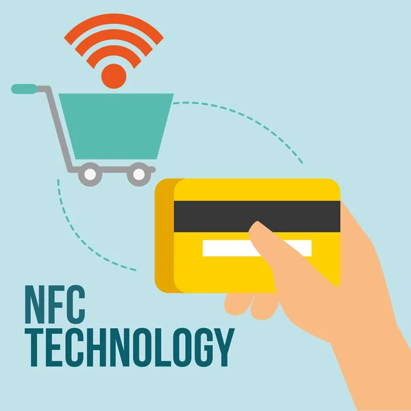 Nfc 支付技术 — 图库矢量图片