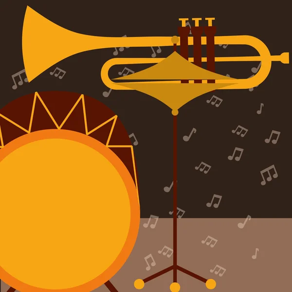 Плакат джазового фестиваля — стоковый вектор