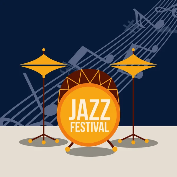 Αφίσα φεστιβάλ τζαζ — Διανυσματικό Αρχείο