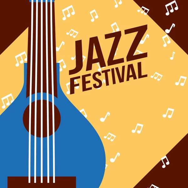 Instrumentos del festival de jazz — Vector de stock