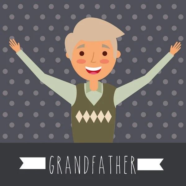 Tarjeta de día abuelos — Vector de stock
