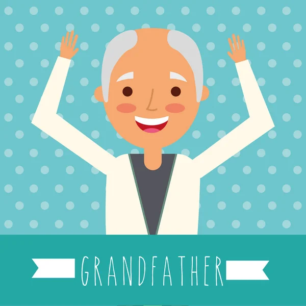 Grand-parents carte de jour — Image vectorielle