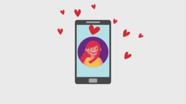 Smartphone çift kalpler karakter tr