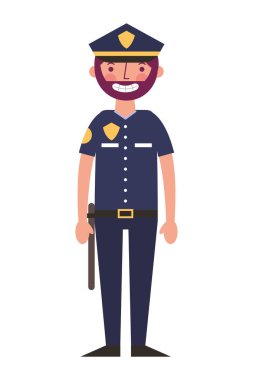 Polis erkek tek tip karakter