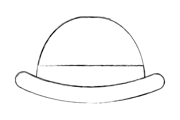 Caballero sombrero aislado icono — Vector de stock