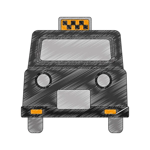London taxi isolated icon — Stock Vector