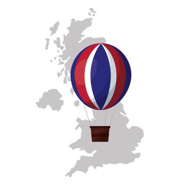 Büyük Britanya balon hava sıcak simge ile göster