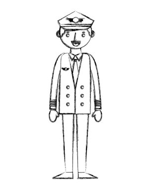 uçak pilot avatar karakter