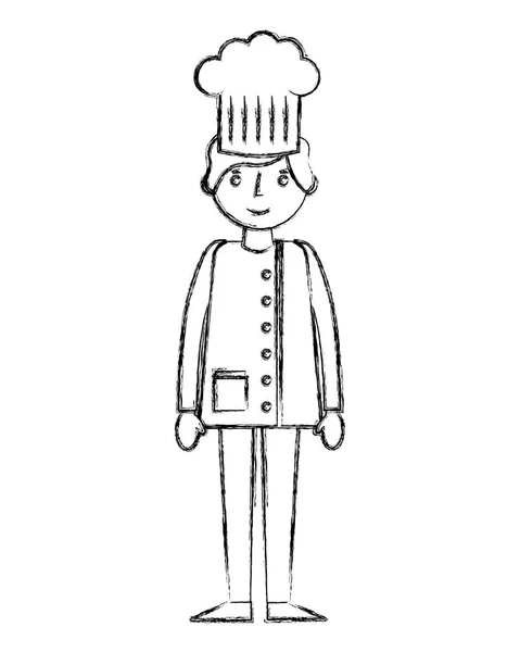 Restoran şefi avatar karakter — Stok Vektör