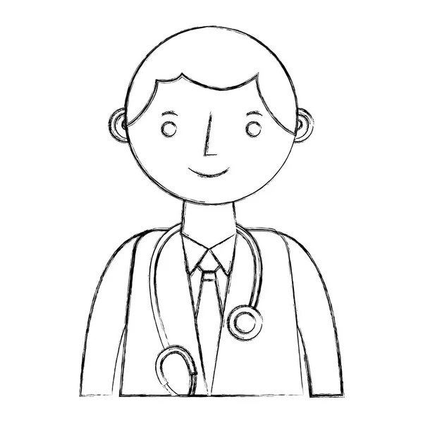 Medical doctor avatar character — Stock Vector
