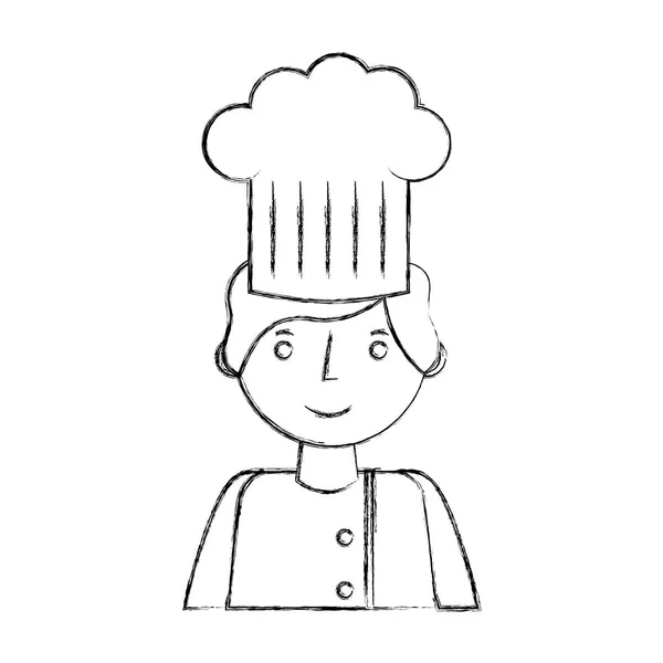 Restaurante chef avatar carácter — Vector de stock