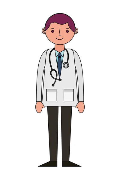 Médico médico avatar carácter — Vector de stock