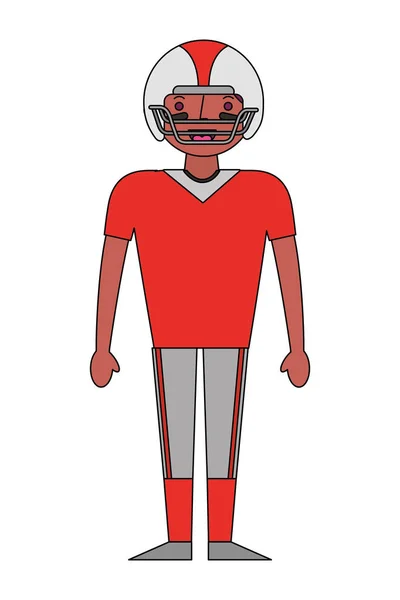 アメリカンフットボール選手のキャラクター — ストックベクタ