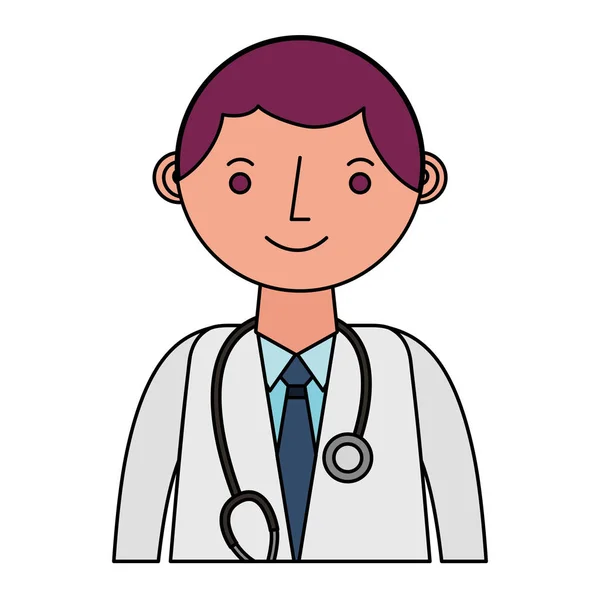 Tıp doktoru avatar karakter — Stok Vektör