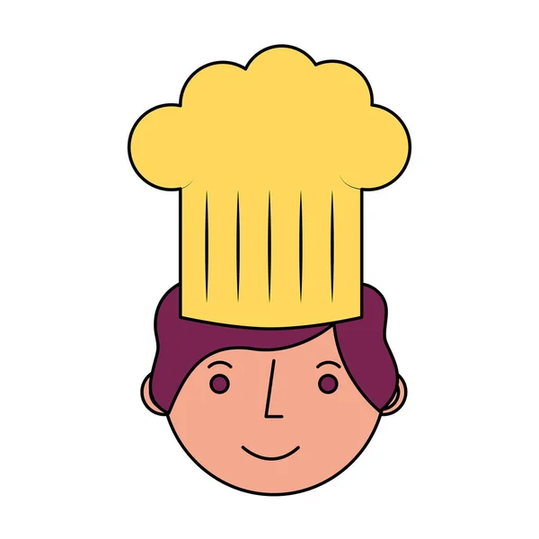 Restauraci šéfkuchaře avatar postava — Stockový vektor