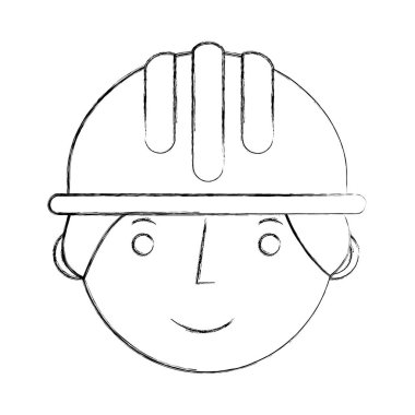 çalışan inşaat işçisi karakter