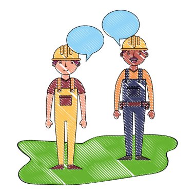 konuşurken tulum işçi İnşaat