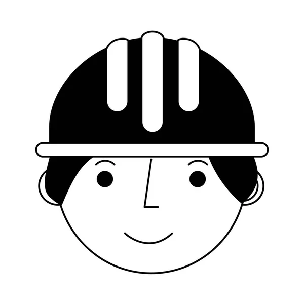 Baş inşaat Oluşturucusu avatar karakter — Stok Vektör