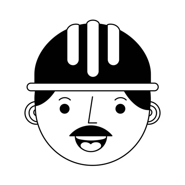 Baş inşaat Oluşturucusu avatar karakter — Stok Vektör