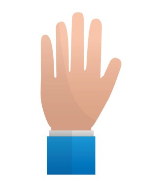 El gösteren beş parmak görüntü