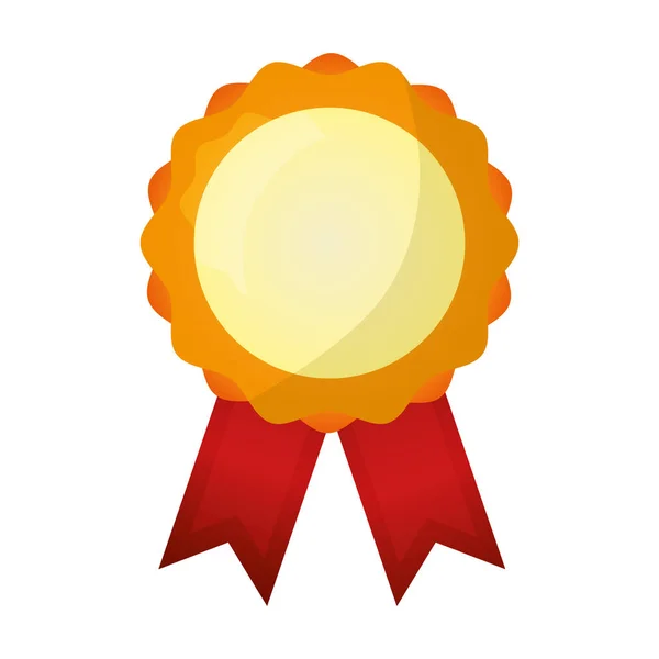 Rozeta medaile Vítěz ocenění ikona — Stockový vektor