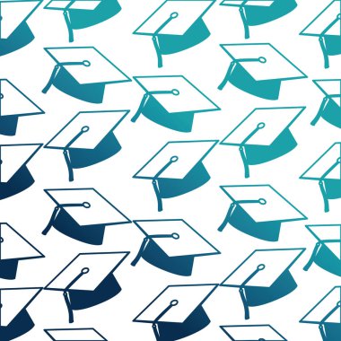 şapka mezuniyet desen arka plan