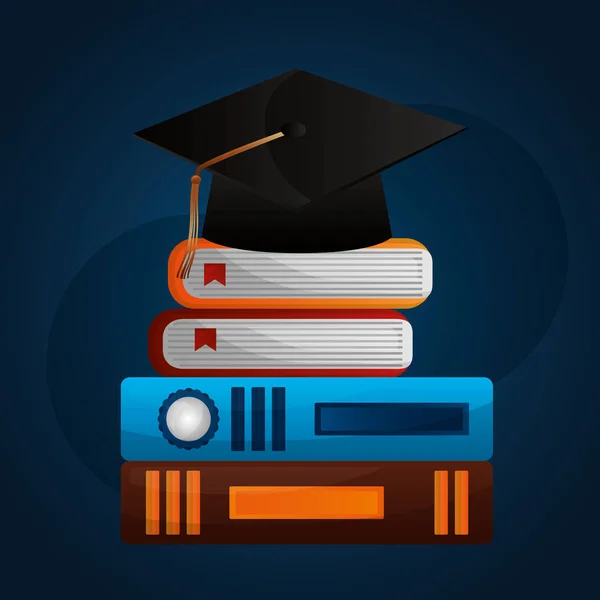 Felicitaciones tarjeta de graduación — Vector de stock