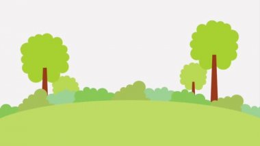 ponytails park ve animasyon uçan kuşlar ile şirin kız