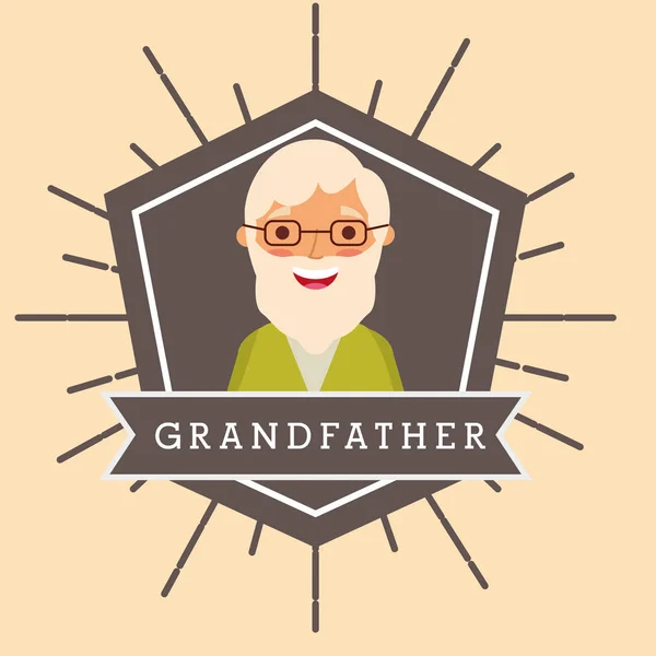 Büyükbaba ve Büyükanneler Günü insanlar — Stok Vektör