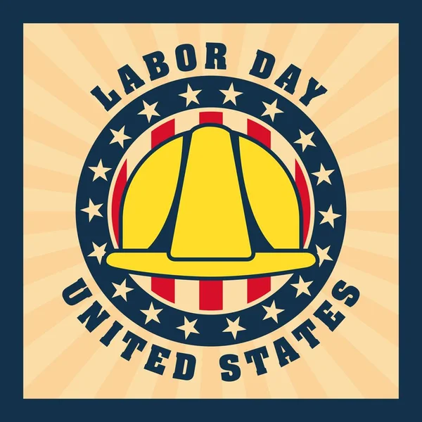 Labor day card — Stock Vector