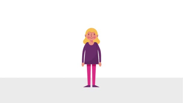 People character avatar — Stock Video