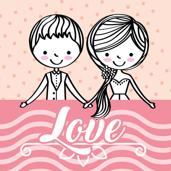 Save the date wedding — Stock Vector