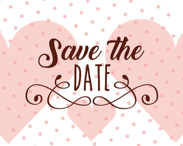 Save the date wedding — Stock Vector