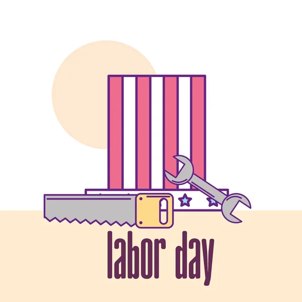 American labor day — Stock Vector