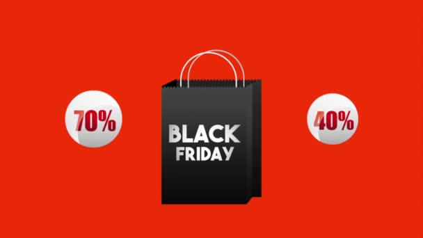 Black Friday Wyprzedaż — Wideo stockowe