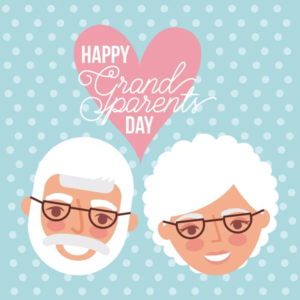 Grandparents day card — Stock Vector