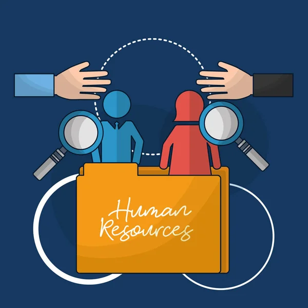 Recursos humanos relacionados — Vector de stock